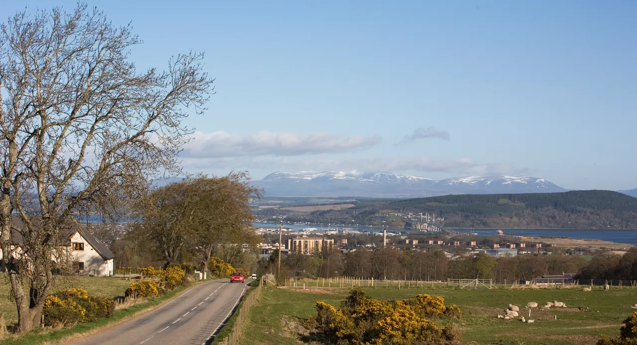 The Kessock Bridge And The City Of Inverness