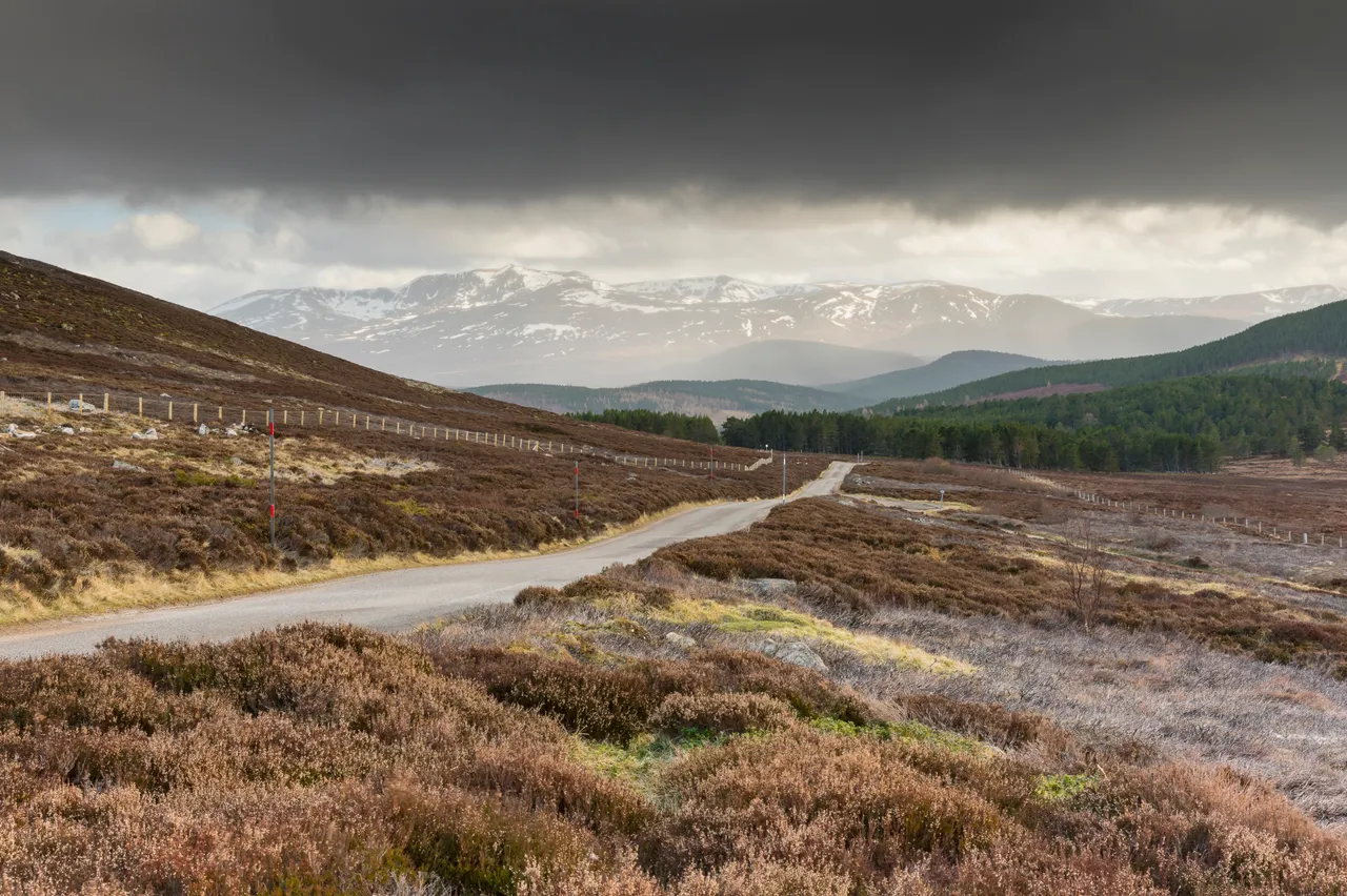 The Road From Corgarff To Crathie