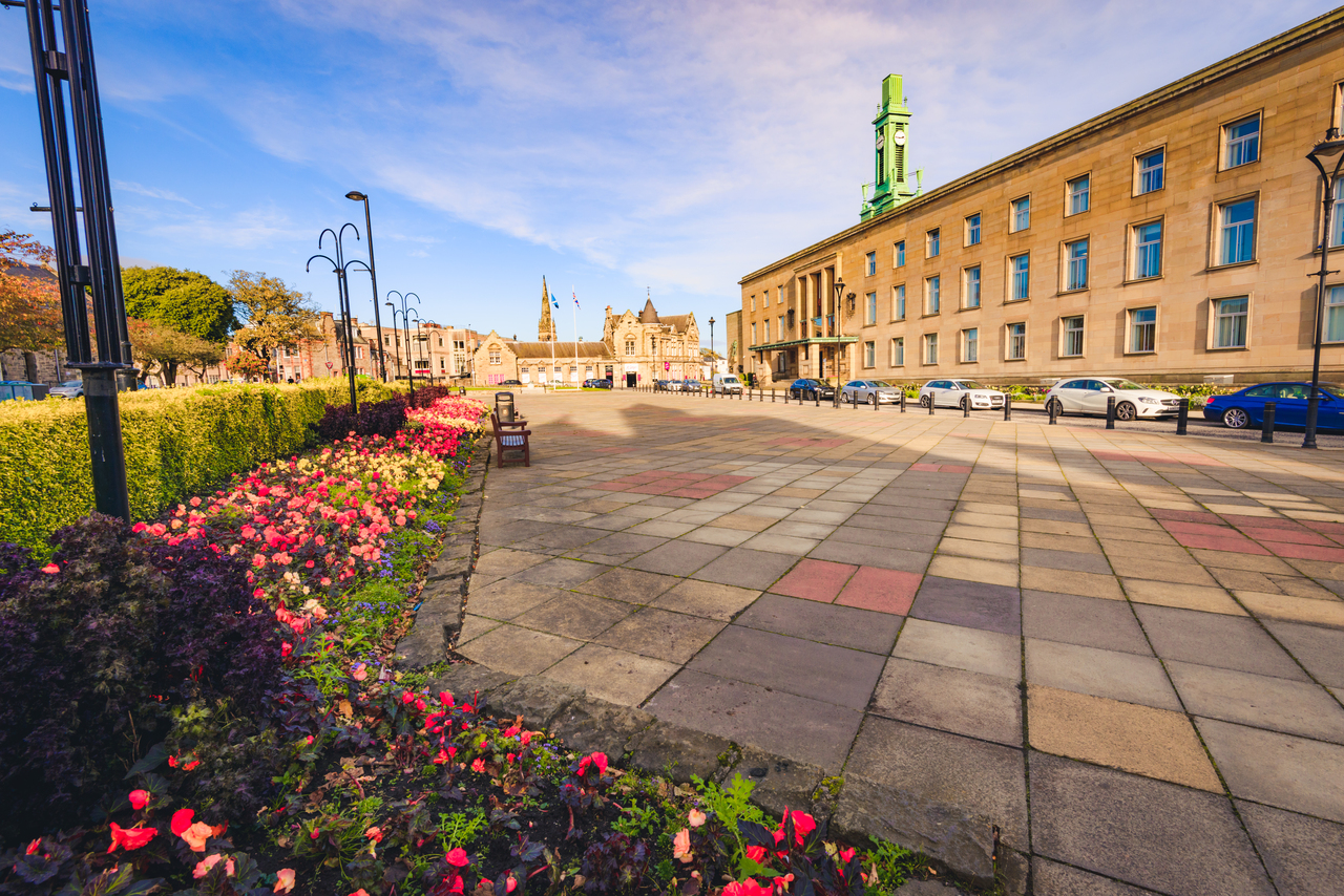 Kirkcaldy Town House and clock tower