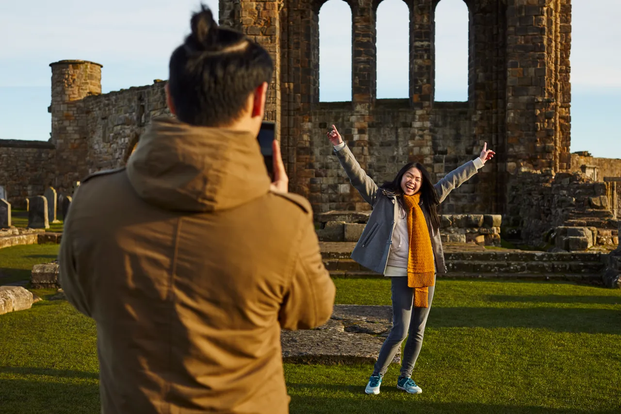 Friends explore St Andrews